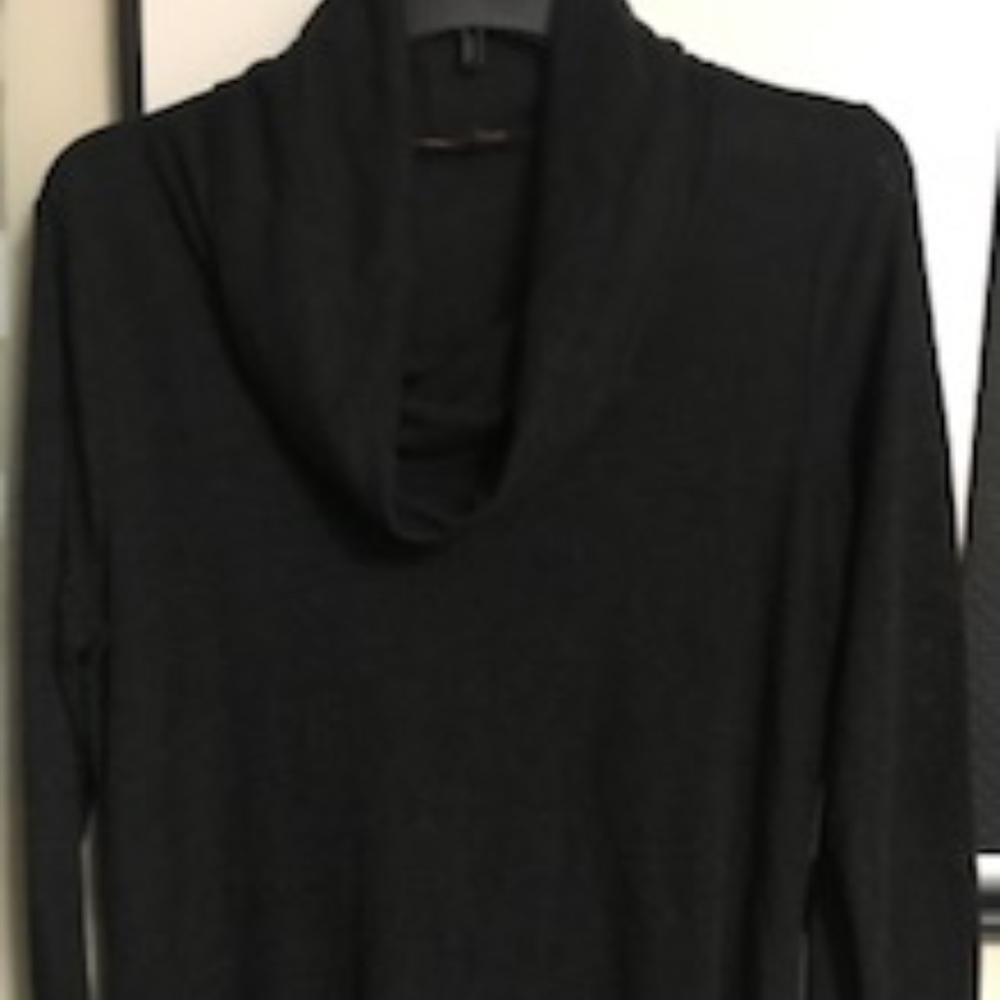Beautiful Gray Long Cowl Neck Sweater by Belldini